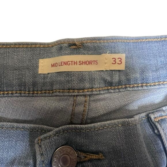 Levi's Womens 33 Denim Shorts - Picture 3 of 7